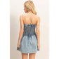 Strapless Snow-Wash Dress
