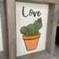 Framed Cactus Art