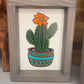 Framed Cactus Art