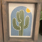 Framed Cactus Art
