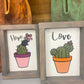 Framed Cactus Art