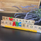 Custom Scrabble Teacher Name Plate